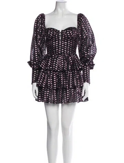 Pre-owned New Arrivals Printed Mini Dress In Multi