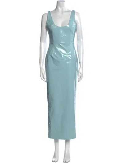 Pre-owned New Arrivals Scoop Neck Long Dress W/ Tags In Blue