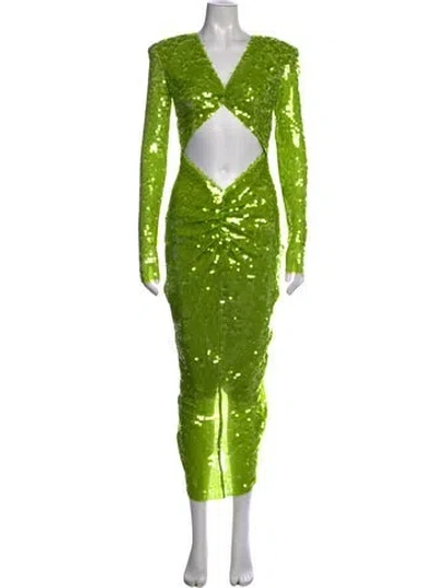 Pre-owned New Arrivals Sequin Long Dress In Grey