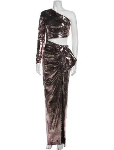 Pre-owned New Arrivals Sequin Long Dress W/ Tags In Black