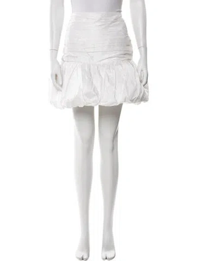 Pre-owned New Arrivals Silk Midi Length Skirt In White