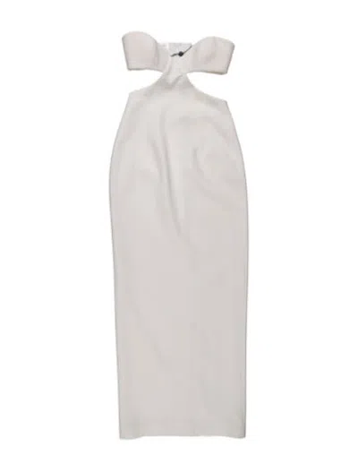 Pre-owned New Arrivals Square Neckline Long Dress W/ Tags In White