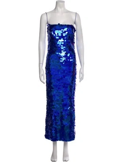 Pre-owned New Arrivals Square Neckline Midi Length Dress