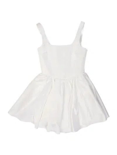 Pre-owned New Arrivals Square Neckline Mini Dress W/ Tags In Neutrals