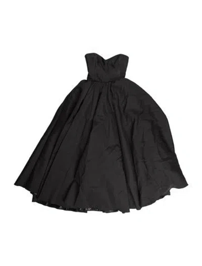 Pre-owned New Arrivals Strapless Long Dress In Black