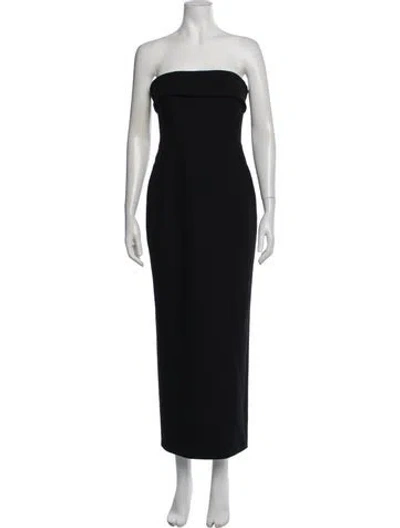 Pre-owned New Arrivals Strapless Long Dress In Black