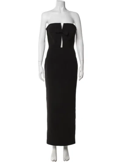 Pre-owned New Arrivals Strapless Long Dress In Black