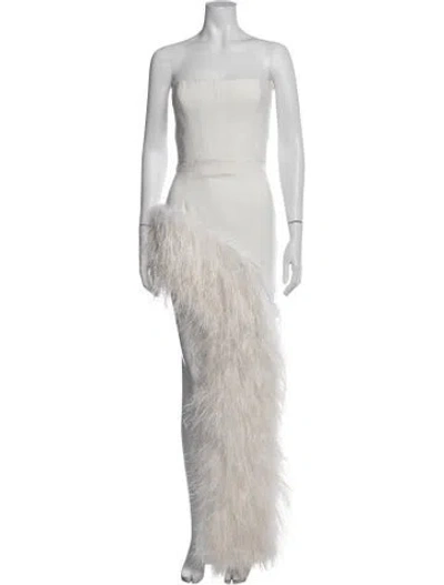 Pre-owned New Arrivals Strapless Long Dress In Neutrals