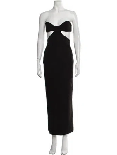 Pre-owned New Arrivals Strapless Long Dress W/ Tags In Black