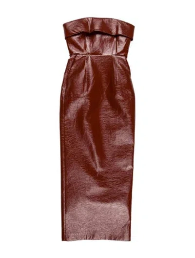 Pre-owned New Arrivals Strapless Midi Length Dress In Multi