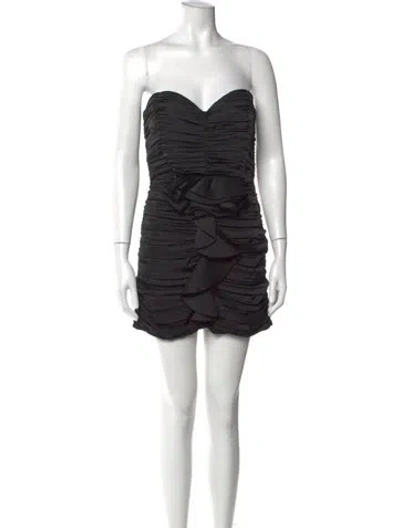 Pre-owned New Arrivals Strapless Mini Dress In Black