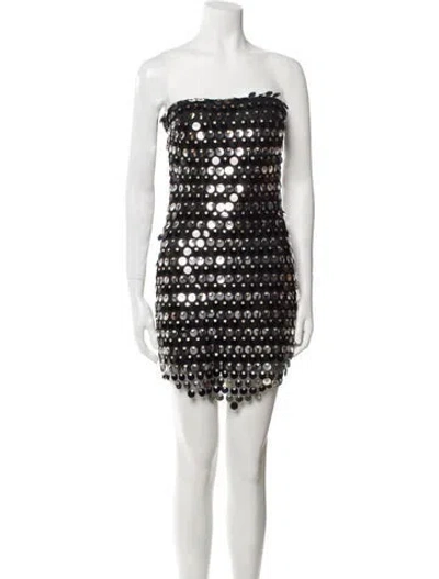 Pre-owned New Arrivals Strapless Mini Dress In Black