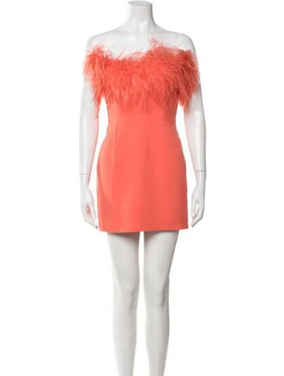 Pre-owned New Arrivals Strapless Mini Dress In Orange