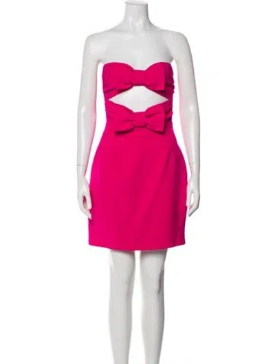 Pre-owned New Arrivals Strapless Mini Dress In Pink