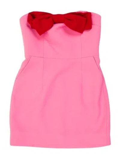 Pre-owned New Arrivals Strapless Mini Dress In Pink