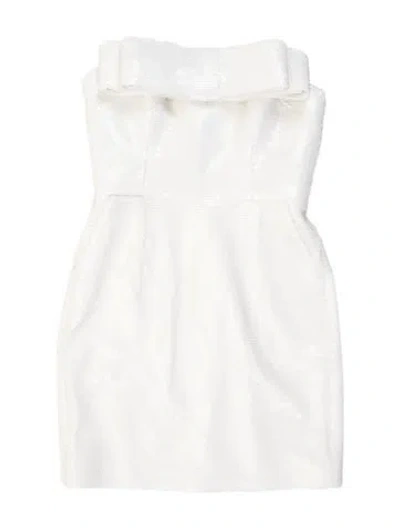 Pre-owned New Arrivals Strapless Mini Dress W/ Tags In White