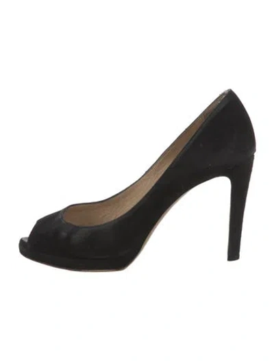Pre-owned New Arrivals Suede Pumps In Black