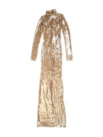 Pre-owned New Arrivals V-neck Long Dress In Neutral