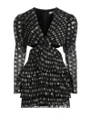 New Arrivals Woman Short Dress Black Size 8 Pes - Polyethersulfone In Black