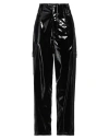 New Arrivals Woman Pants Black Size 8 Pvc - Polyvinyl Chloride, Pes - Polyethersulfone, Polyurethane In Black
