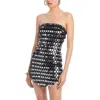 New Arrivals Phoenix Paillette Midi Dress In Black