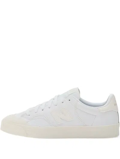 New Balance 100 Leather Sneakers In White