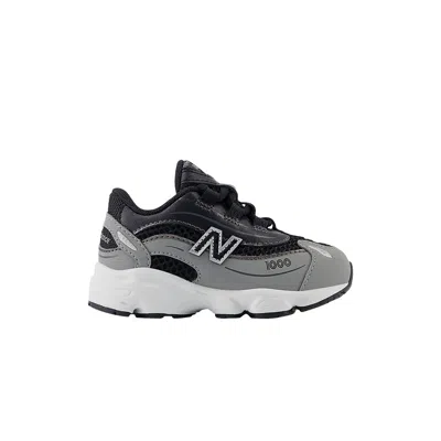 Pre-owned New Balance 1000 Bungee Lace Toddler 'slate Grey Black' | Infant Size 7 In Gray