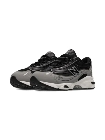 New Balance Kids' 1000 Lace-up Metallic-effect Sneakers In Black