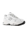New Balance 1000 Metallic-effect Sneakers In White