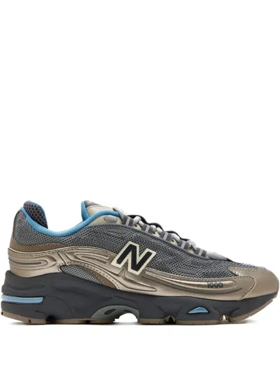 New Balance 1000 Metallic-mesh Sneakers In Blue