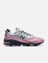 New Balance 1000 Pink Fabric Blend Sneakers In Multi