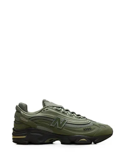 New Balance 1000 Panelled Sneakers In Green