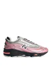 New Balance 1000 Pink Fabric Blend Sneakers In Animal Print