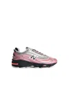 New Balance 1000 Pink Fabric Blend Sneakers In Black