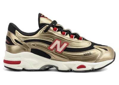 Pre-owned New Balance 1000 Shoe Palace Exclusive Sneakers In Gold/black In Multi