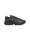 New Balance Black Mesh Sneakers With Multicolor Details In Black  