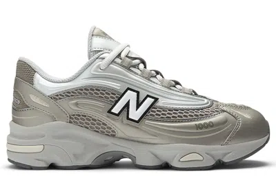 Pre-owned New Balance 1000 Sneakers In Arid Stone/light Silver Metallic
