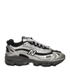 New Balance Mens Silver Metallic Green 1000 Metallic Mixed-material Trainers In Black