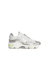 New Balance '1000' White Fabric Blend Sneakers In White