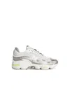 New Balance '1000' White Fabric Blend Sneakers In Multi