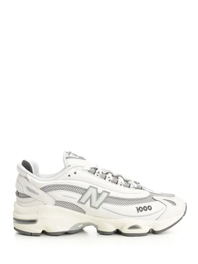 New Balance 1000 White Leather Sneakers White In Multicolor