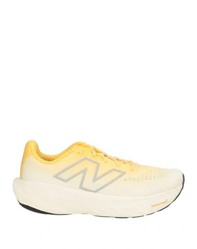 New Balance 1080 Woman Sneakers Pastel Yellow Size 6.5 Textile Fibers In Gold
