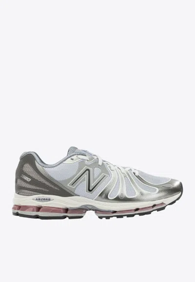 New Balance Mens Dark Silver Metallic Gra Abzorb 1890 Mesh Trainers In Gray
