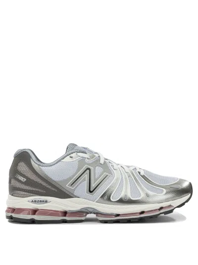 New Balance Mens Dark Silver Metallic Gra Abzorb 1890 Mesh Trainers In Gray