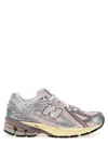 New Balance Pink Low Top Sneakers With Logo Patch On Side And Tongue And Perforated Panels In Tech Fabric Unisex In Multi