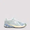 New Balance 1906r Metallic Leather-trimmed Mesh And Suede Sneakers In Blue