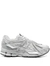 New Balance 1906 Leather-trimmed Mesh Sneakers In Grau