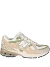New Balance Multicolor Sneakers With Cushioned Sole And Unique Lacing In Neutrals