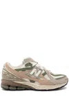 New Balance Multicolor Sneakers With Cushioned Sole And Unique Lacing In Pink