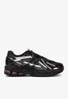 New Balance Mesh Panel Sneakers Rubber Outsole In Black
